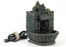 Gargoyles By Vandor Castle Fountain Indoor Hand Painted WORKS SEE VIDEO