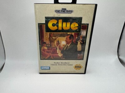 Clue Sega Genesis & Hang Tab Amazing Shape! No manual