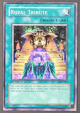 Yugioh TCG- 1x Royal Tribute - PGD-091 - MP - 1st Edition - Vintage 2003 Common