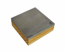 3" Bench Block w/ Wooden Base for Hammering Stamping Forming Texturing Jewelry