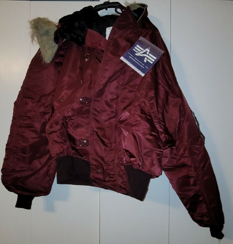 ALHPA × UNITED ARROWS N-2B FLYING JACKET Maroon Alph N-2B