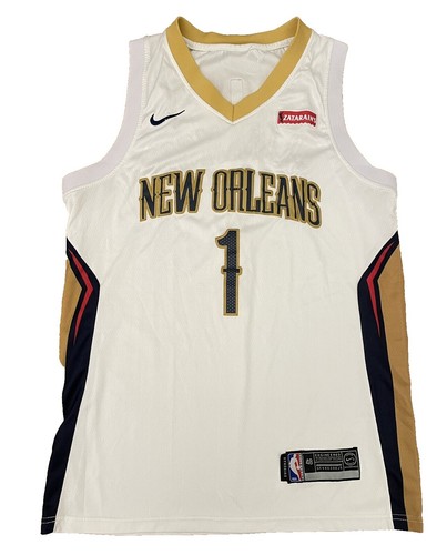 New Orleans Pelicans ZION WILLIAMSON White #1 Jersey Adult Medium