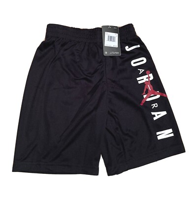 Nike Air Jordan Mesh Shorts Jumpman Wrap Basketball Black Boys