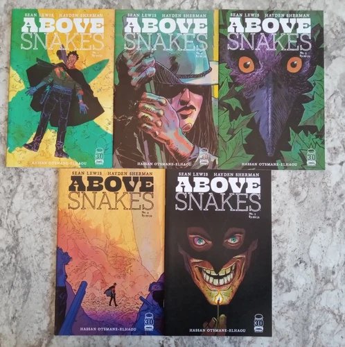 Above Snakes #1-5 Full Complete Set 1st Print Image Comics Hassan