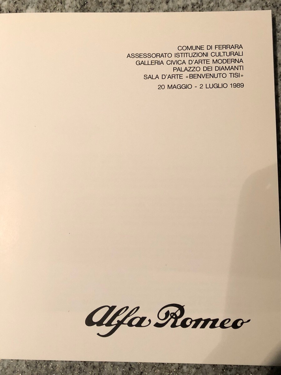 libro ALFA ROMEO NATE PER VINCERE mostra palazzo dei Diamanti