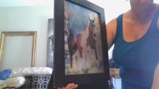 FUN "MAGIC MOVING!" Horse Wall Art Lenticular Picture-Changes Pic When You Move