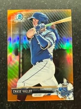 2017 Bowman Chrome Mini Prospects Orange Refractor Chase Vallot #10 5/25