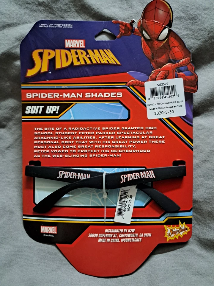 Gafas de sol Marvel Spiderman para niños 100 % protección UV Foto 2 de 2