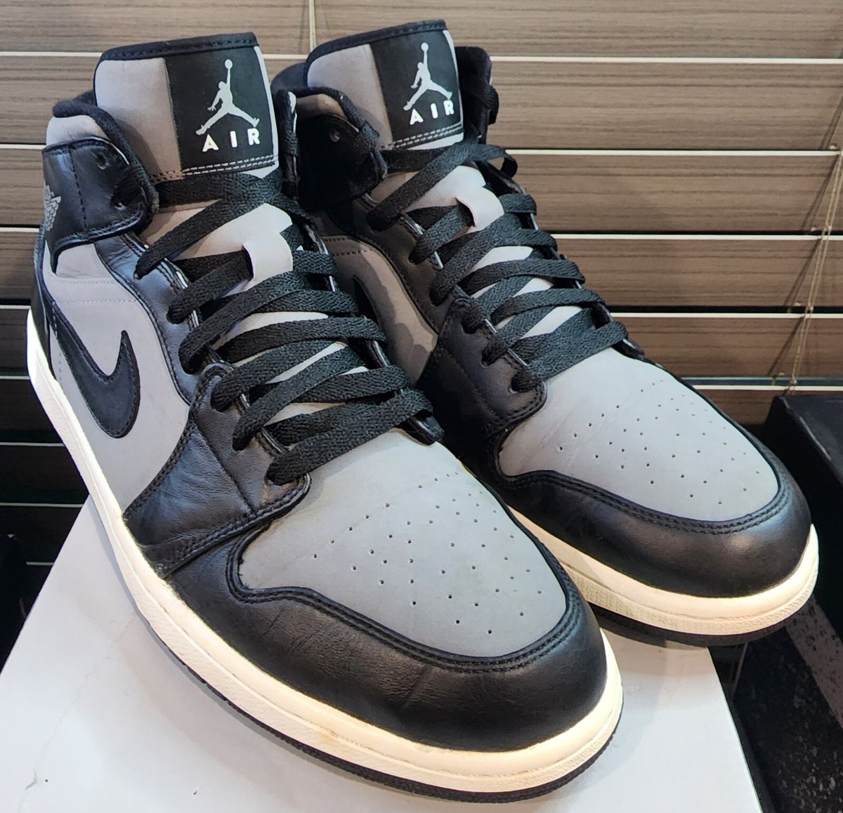 Nike Air Jordan 1 Mid Cool Grey Men's Size 13 | eBay