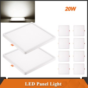 10pcs 20w Square Led Recessed Ceiling Panel Light Free Hole Room