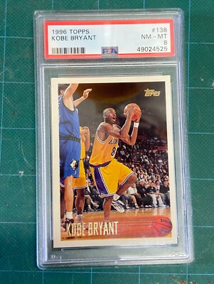 1996 Topps Kobe Bryant 138 1996-97 Topps Kobe Bryant Rookie Card