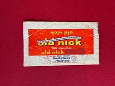 1930's, Old Nick Candy Bar Wrapper (Scarce / Vintage)
