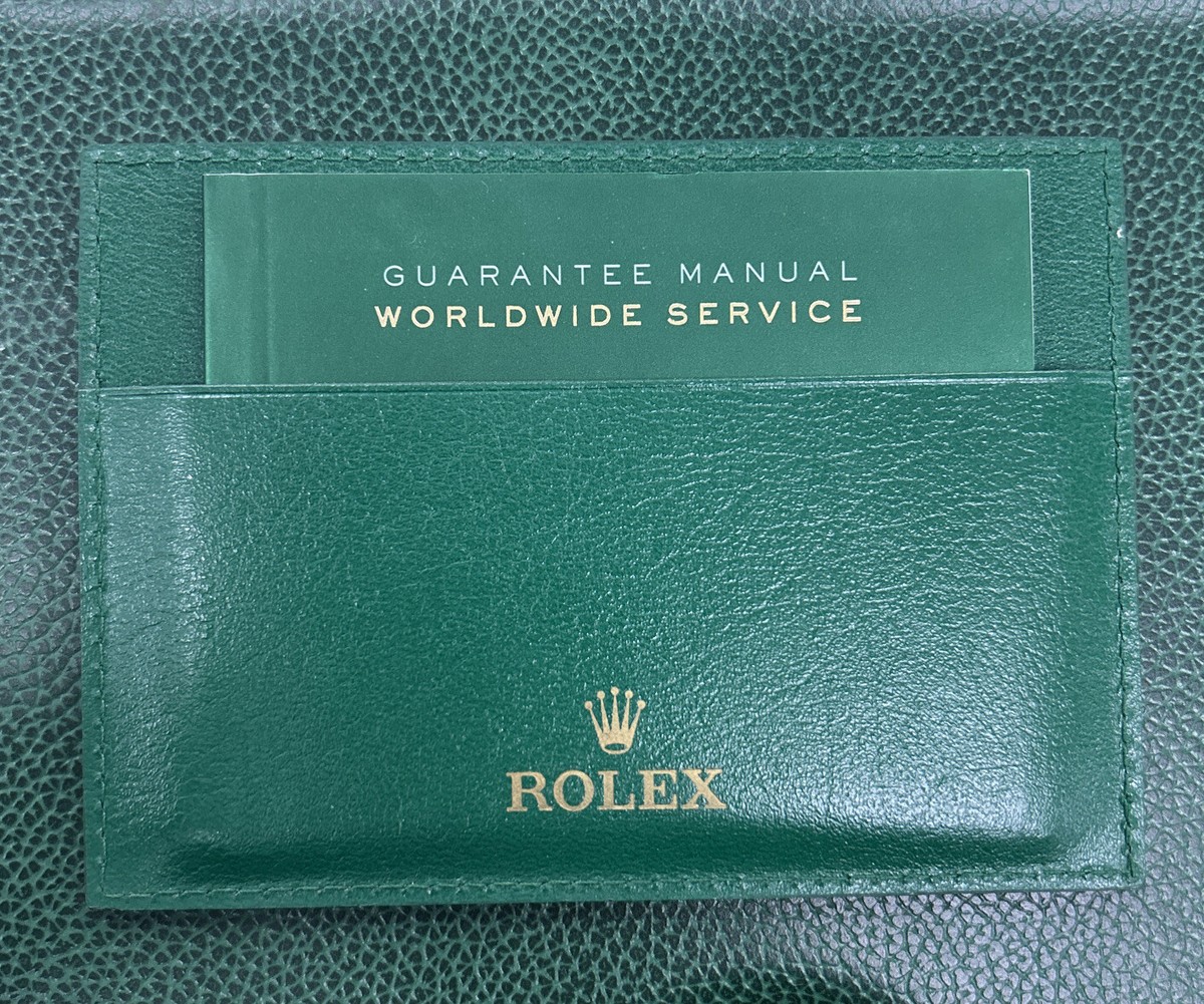 Authentic Rolex Certificate Warranty Card Holder and Guarantee
