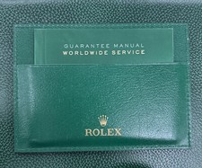 Authentic Rolex Certificate Warranty Card Holder and Guarantee Manual Booklet
