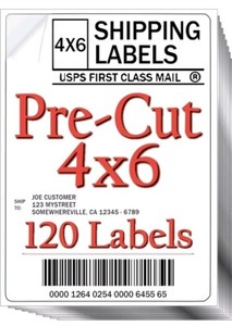Pre-Cut 4x6 Shipping Labels | Work on Most Inkjet and Laser Printers | Just L...
