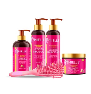 MIELLE Granatapfel & Honig komplettes 4er Set mit gratis Haarbürste 