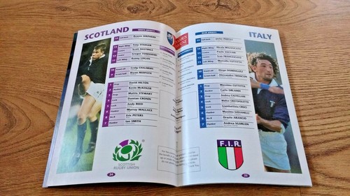 Scotland v Italy Rugby Union Programmes 1985 - 2011 - Picture 5 of 15