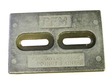 TEC DIVERS S MINI 6 inch X 4 inch DREAM HULL MAGNESIUM ANODE 6" X 4"