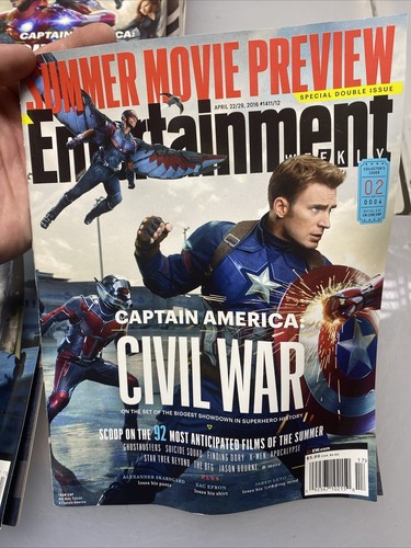 Captain America Civil War Entertainment Weekly April 2016 Lot Of 3 Special - Picture 3 of 6