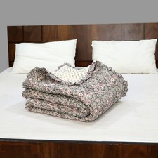 Indian Jaipuri Famous hand block print razai quilt 100 soft fine cotton quilt