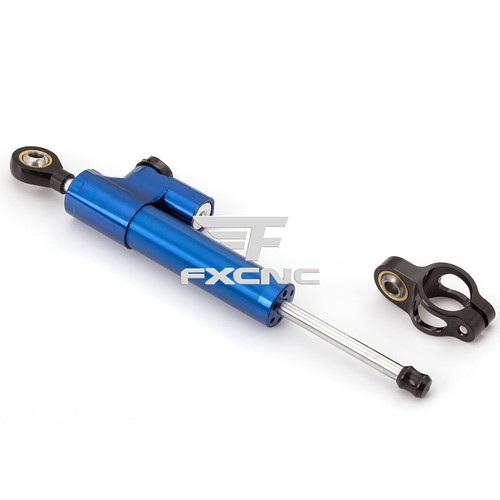 For MT-03 2020-22 23 CNC Steering Damper Stabilizer Bracket Kit Mount Black+Blue - Picture 13 of 24