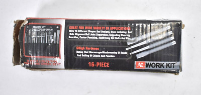 Work Kit 16 Piece Utility Type Punch and Chisel Set G High Hardness Bolt Kit