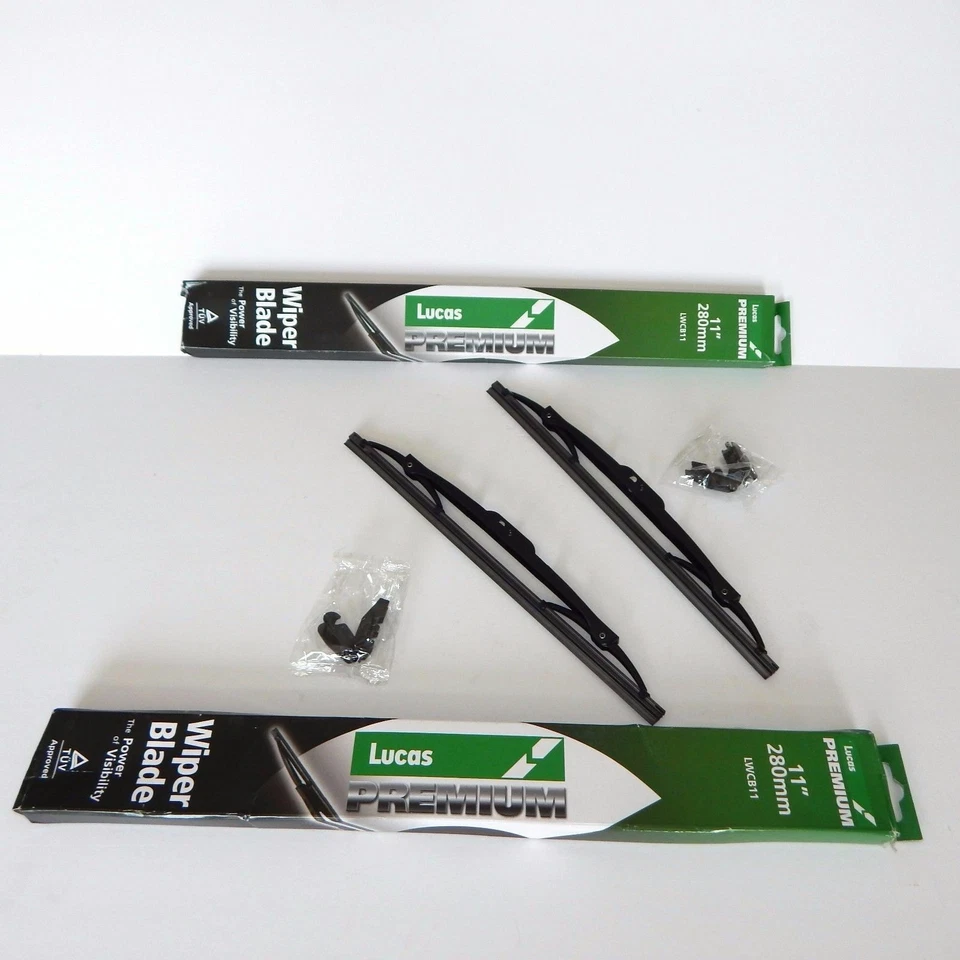 全新一对 Lucas Premium Wiper 刀片适用于 Triumph TR6 1973 - 1976 Spitfire 1973 - 1980 — 第 2/2 张图片