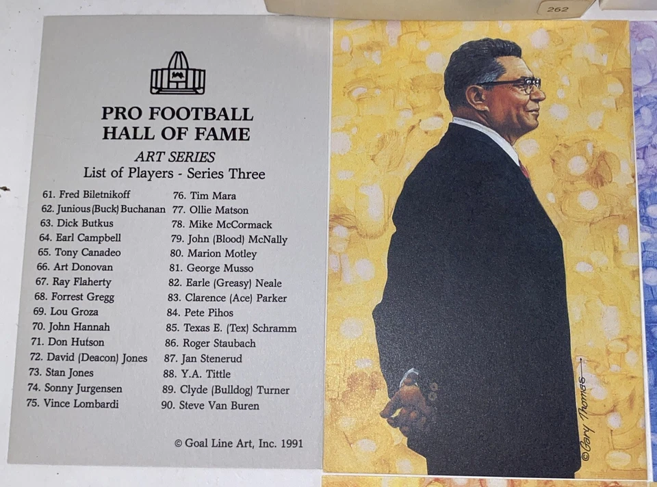 Goal Line Art Collectors Limited Edition Series Three  1991 Starter Set 5 Of 30 - Image 3 of 4