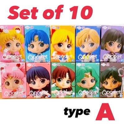 Sailor Moon Eternal Qposket type A color set of 10 Q Posket NEW Figure RARE item