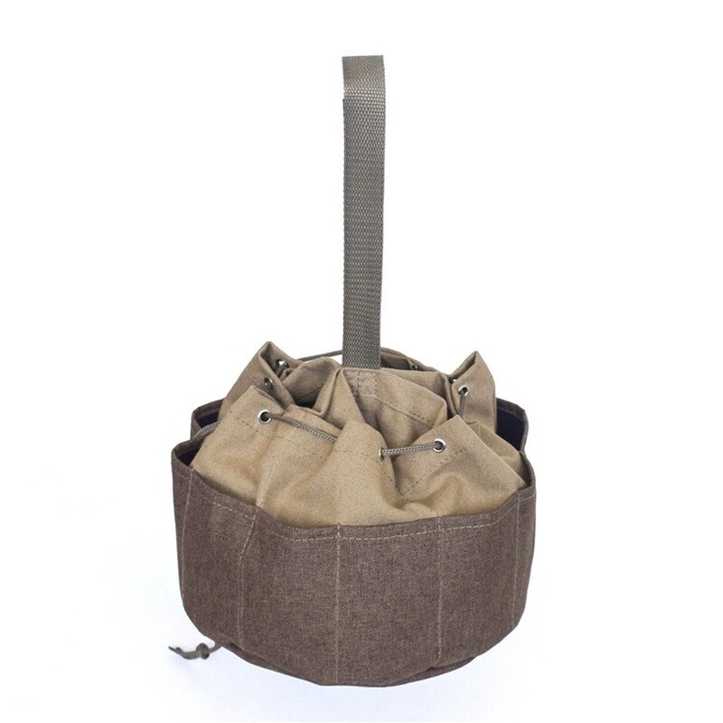 1PC Garden Tool Storage Canvas Tote Bag Multi-Pocket Repair Kits Organizer