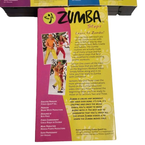 Zumba VHS Set of 3 Steps, Beginners, Advanced - Picture 4 of 7