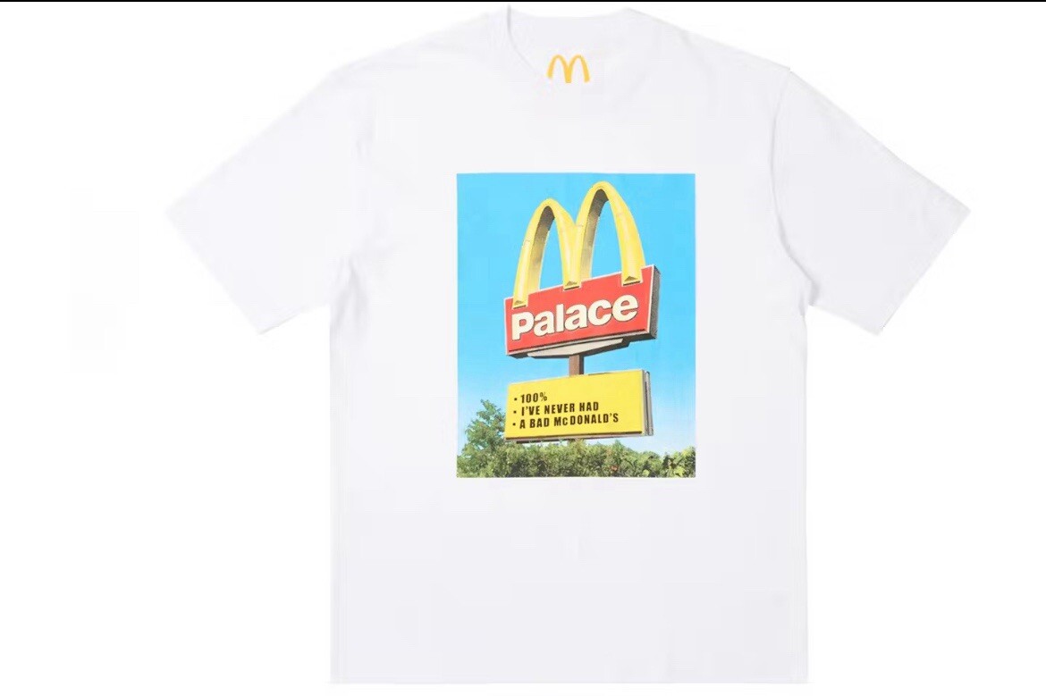 Palace x McDonald's Sign T Shirt White Size Medium | eBay