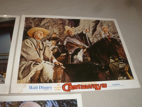 LOT DE CARTES LOBBY JULES VERNES VINTAGE 1970 À LA RECHERCHE DES NAUFRAGÉS WALT DISNEY - Photo 4/9