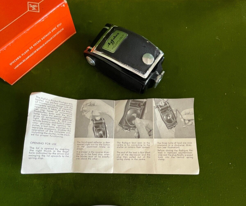 Vintage AGFA Agfalux Pocket Camera Flashgun With Original Box & Manual Germany
