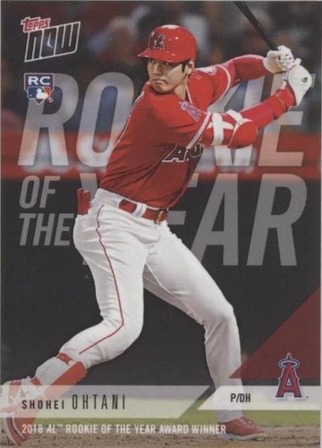 2018 Topps Now Shohei Ohtani #AW-1 Rookie of the Year Award Winner