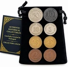 Germany 8 Coin Set 1890-1936 Imperial Weimar WWI Era Pfennig Coins Genuine