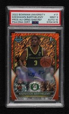 2022 Bowman U Chrome Orange Shimmer Refractor 24/25 Keeshawn Barthelemy Auto 4o1