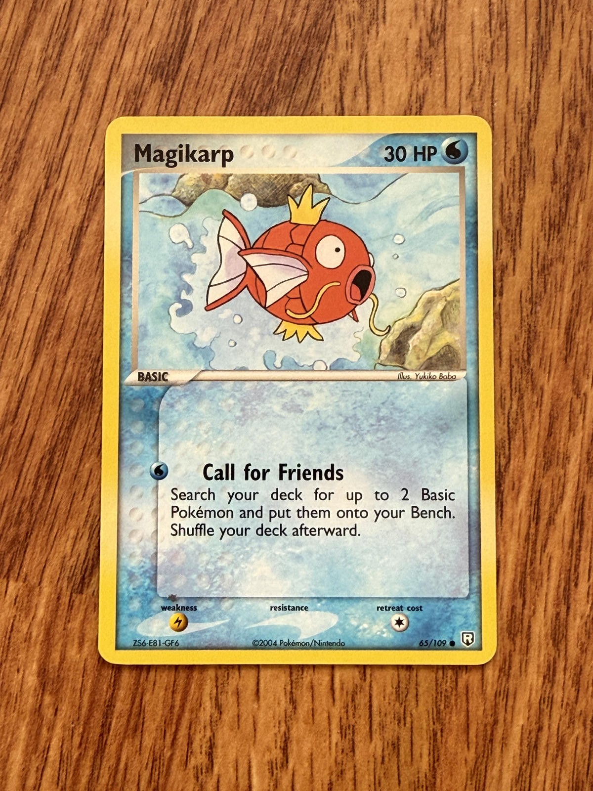 Pokemon - Single Trading Card - Magikarp 65/109