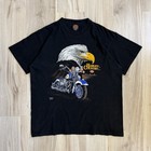 Vintage Harley Davidson 1996 Harley Country 90s Eagle 3D Emblem T Shirt Tee XL
