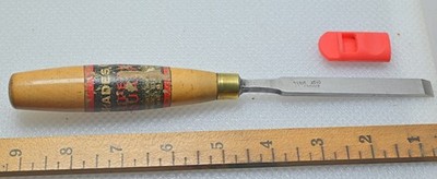Vintage 3/8'' Brades Co. Square Edge Tang Chisel (INV S201)