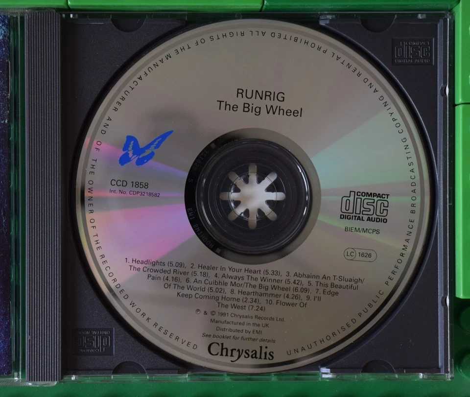 Runrig - The Big Wheel - Chrysalis - CD - Bild 3 von 4