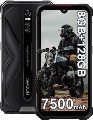 HOTWAV Cyber 9 Pro Outdoor Smartphone 8GB+128GB 7500mAh Android Handy 6.3 Zoll