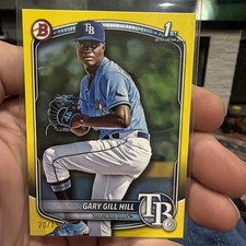 2025 Bowman - Prospects Gary Gill Hill #BP-55 Yellow Pattern /75 (RC)