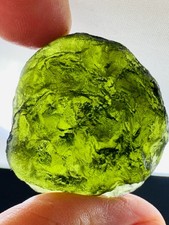 Raw Moldavite Regular Grade Tektite 90CT Textured With Certificate Authenticity