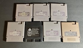 Vtg 1980s NES Nintendo SUPER CONTRA WORLD CUP RBI BASEBALL Org Game LOT of 7