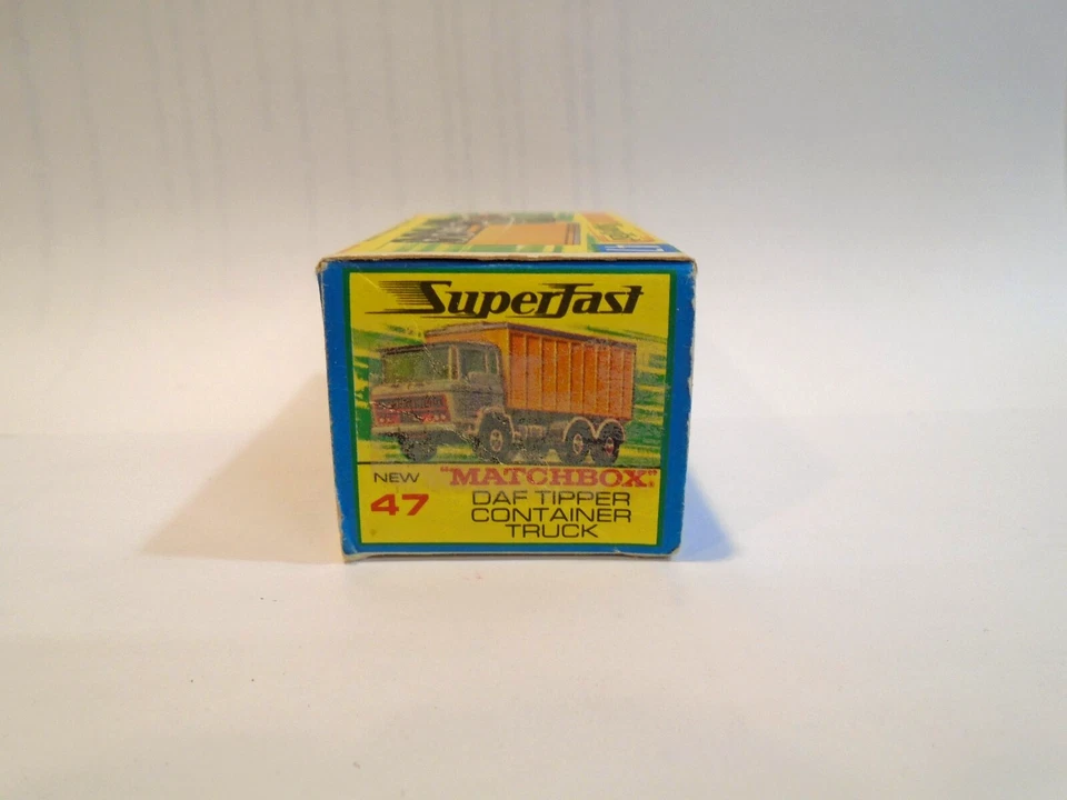 Matchbox Superfast 47 DAF Tipper Container Truck Box Vintage 1970 Lesney - Image 4 of 4