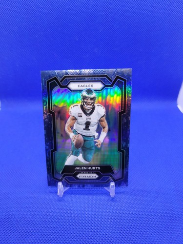 2023 Prizm Jalen Hurts Blue Camo! Jersey Number Match 01/25! Eagles! Card #244