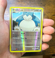 Pokemon TCG Snorlax 37/130 Diamond & Pearl Reverse Holo Rare 100 HP English on eBay
