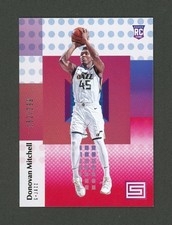 2017-18 Panini Status Donovan Mitchell Pink Parallel Rookie Card #122 - SP/299. rookie card picture