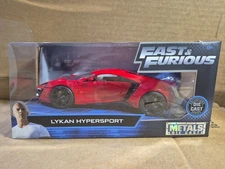 JADA Toys FAST & FURIOUS LYKAN HYPERSPORT Diecast 1:24 Scale Model Car